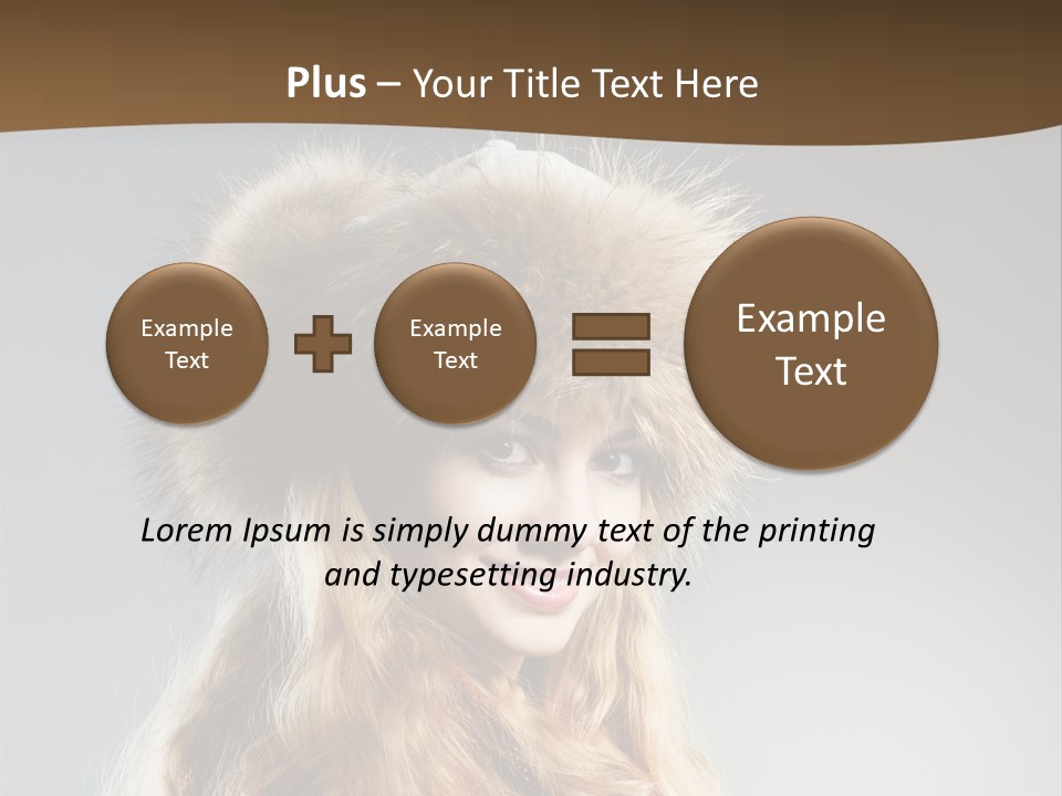 Blue Female Fantasy PowerPoint Template