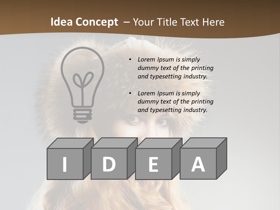 Blue Female Fantasy PowerPoint Template