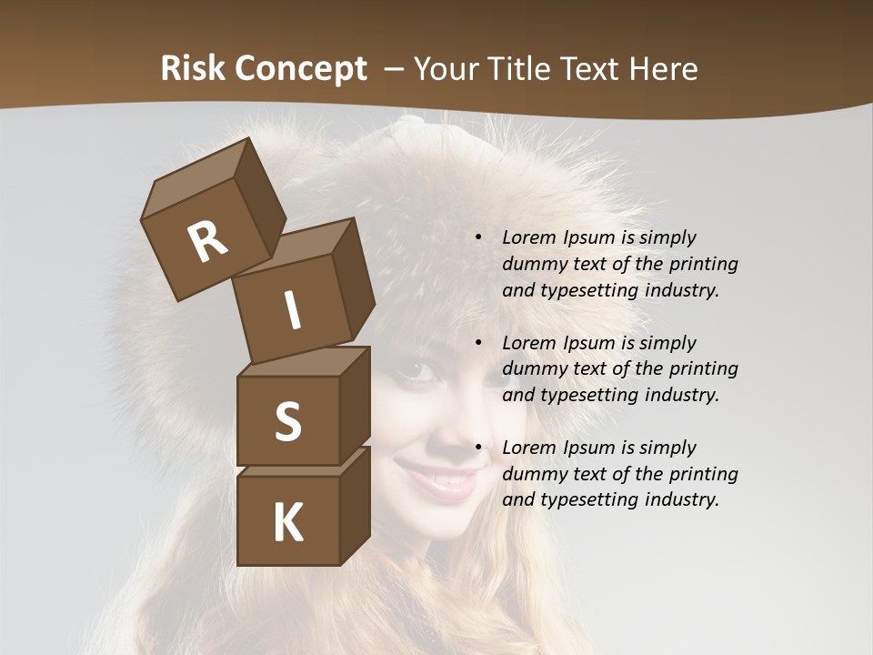 Blue Female Fantasy PowerPoint Template