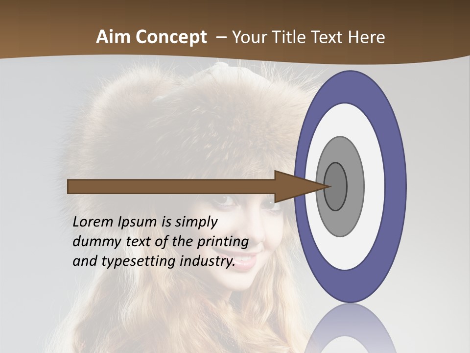 Blue Female Fantasy PowerPoint Template