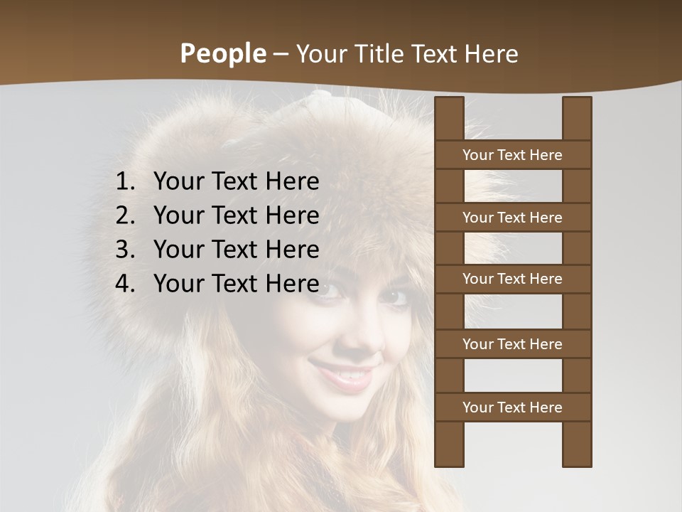 Blue Female Fantasy PowerPoint Template