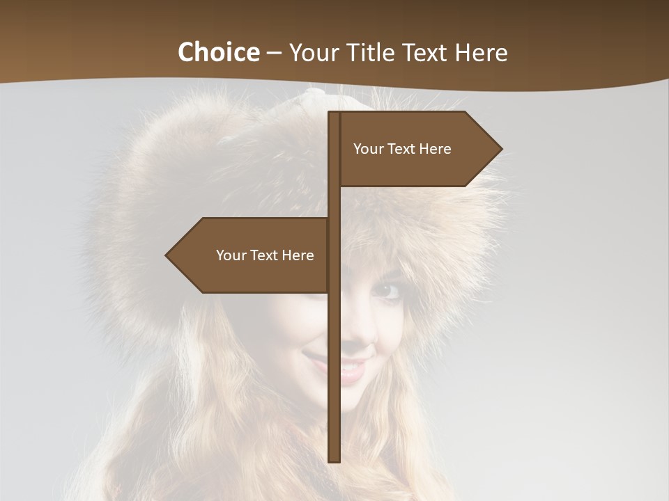 Blue Female Fantasy PowerPoint Template