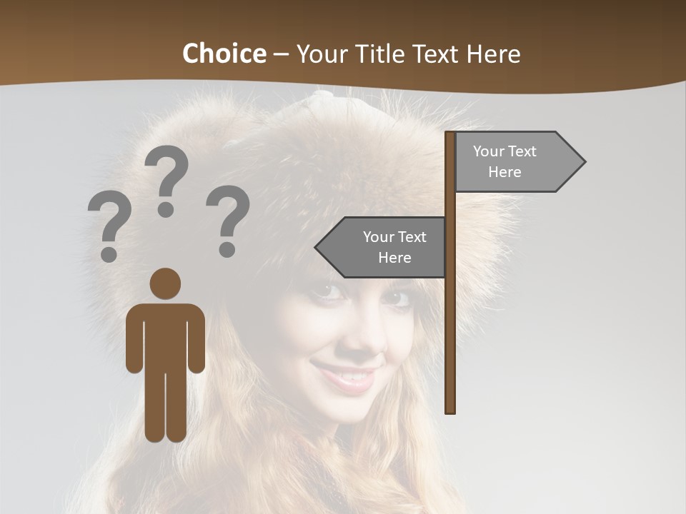 Blue Female Fantasy PowerPoint Template