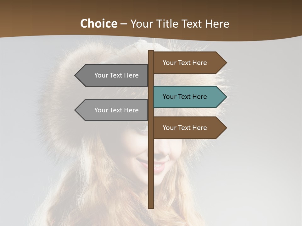 Blue Female Fantasy PowerPoint Template