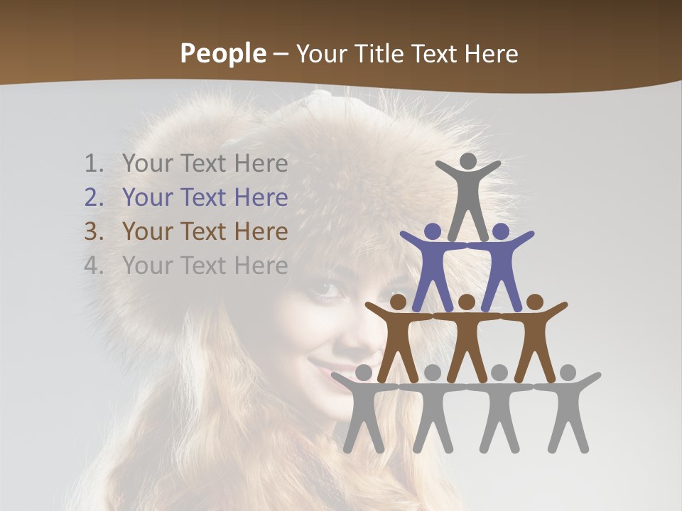 Blue Female Fantasy PowerPoint Template