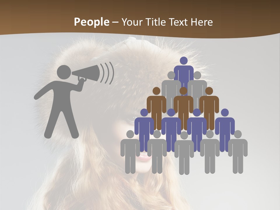 Blue Female Fantasy PowerPoint Template