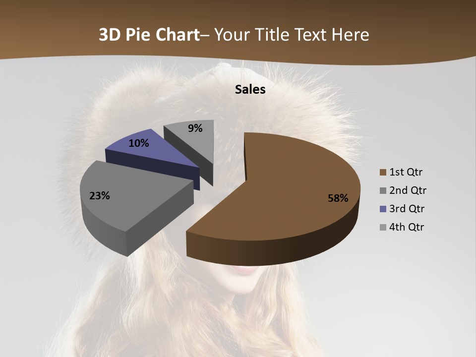 Blue Female Fantasy PowerPoint Template