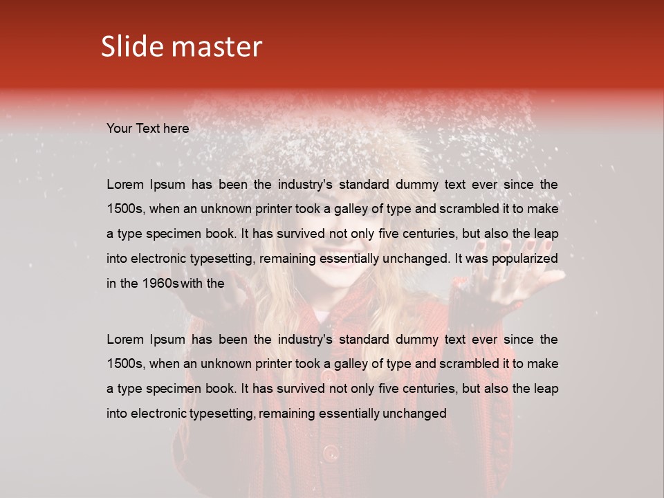 Charming Woman Glamourous PowerPoint Template