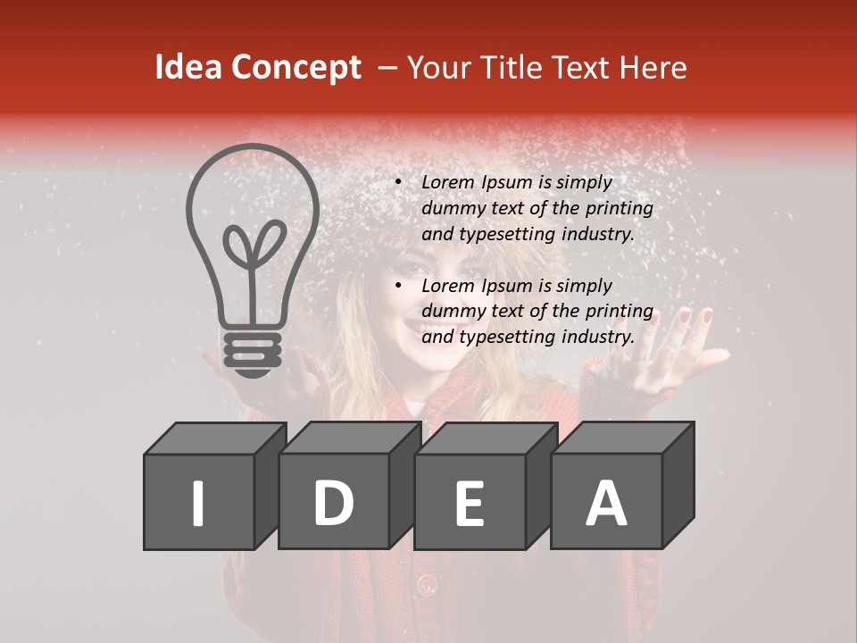 Charming Woman Glamourous PowerPoint Template