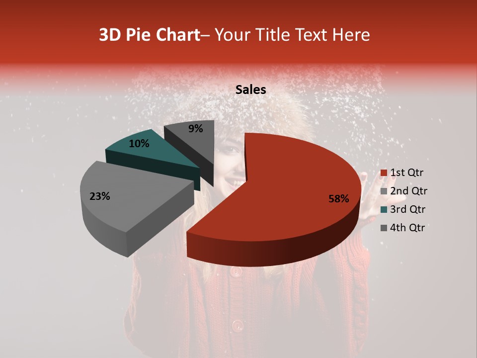 Charming Woman Glamourous PowerPoint Template