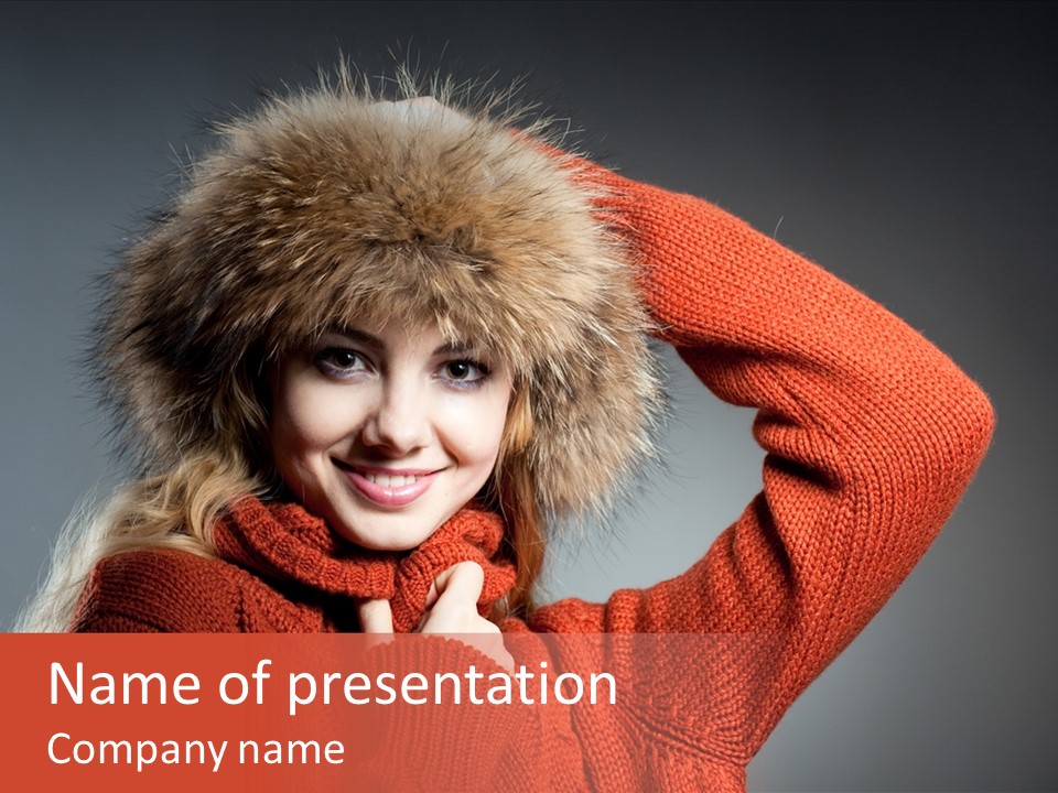 Model  Glad PowerPoint Template