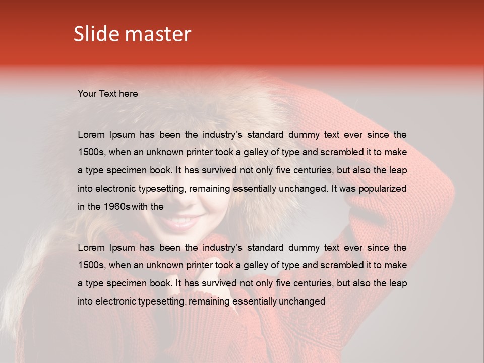 Model  Glad PowerPoint Template