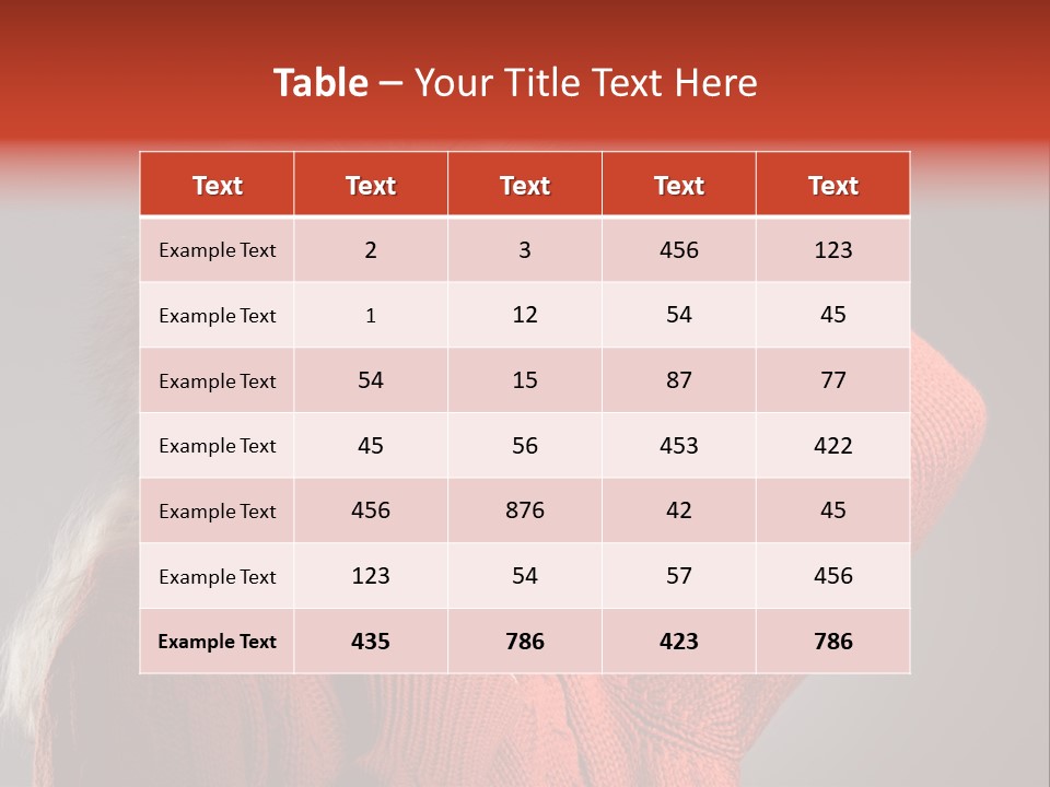 Model  Glad PowerPoint Template