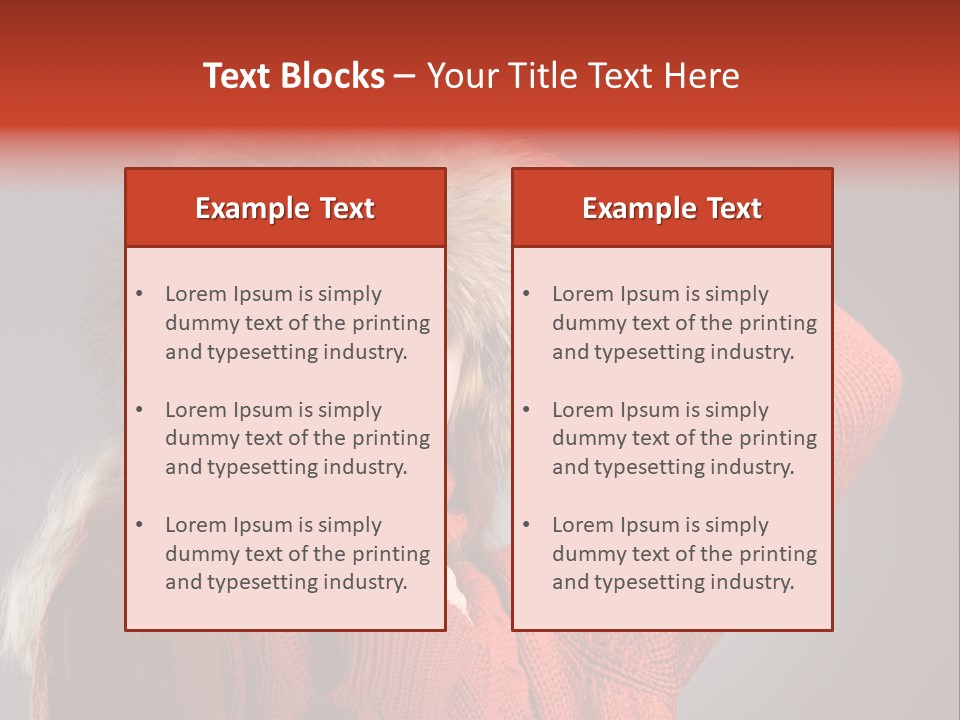 Model  Glad PowerPoint Template