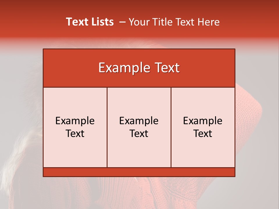 Model  Glad PowerPoint Template