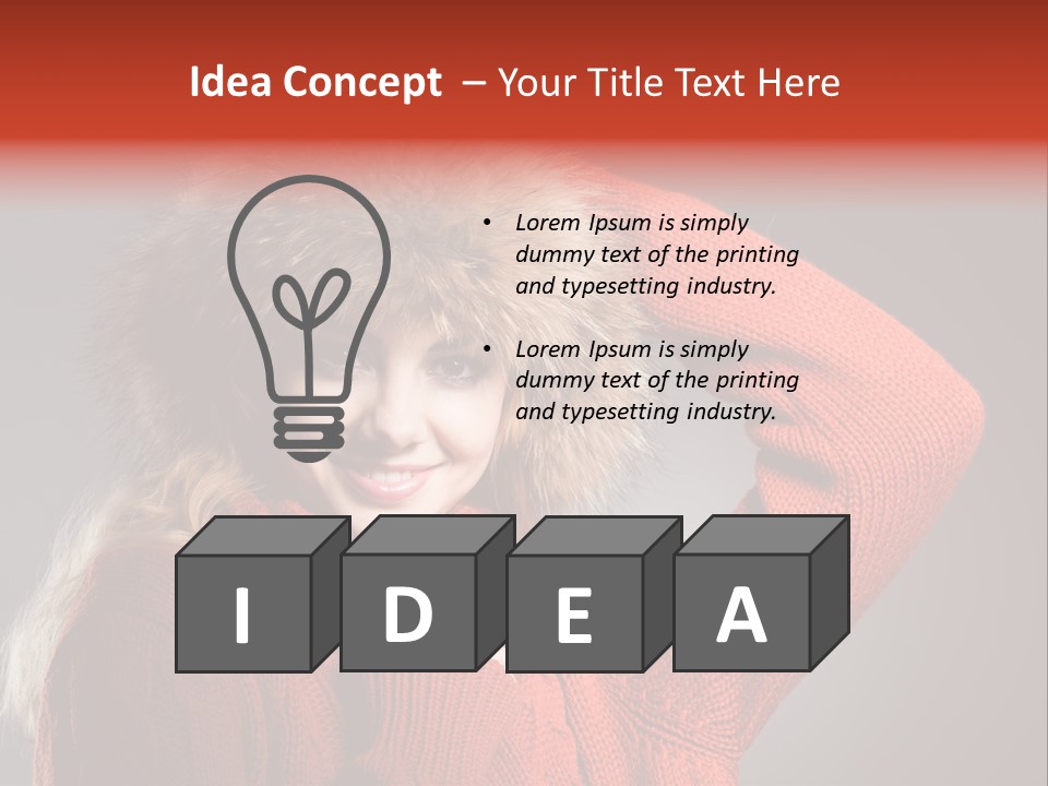 Model  Glad PowerPoint Template