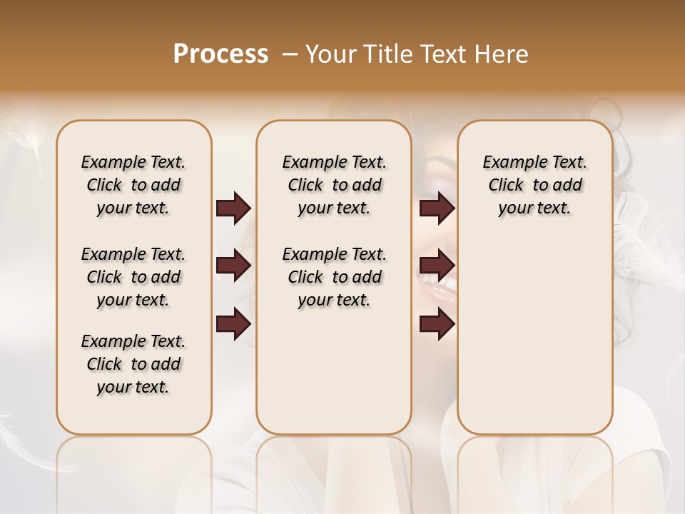 Female Person Headphone PowerPoint Template