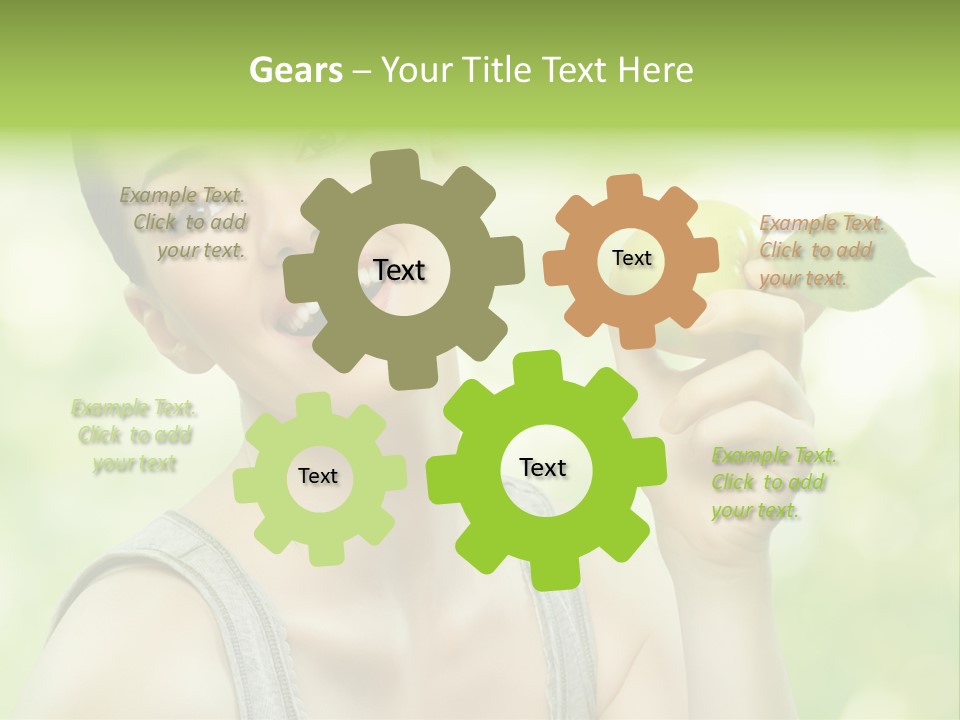 Adult Eating Young PowerPoint Template