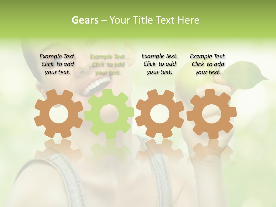 Adult Eating Young PowerPoint Template