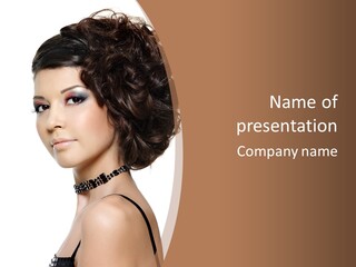 Sensuality Gorgeous Female PowerPoint Template