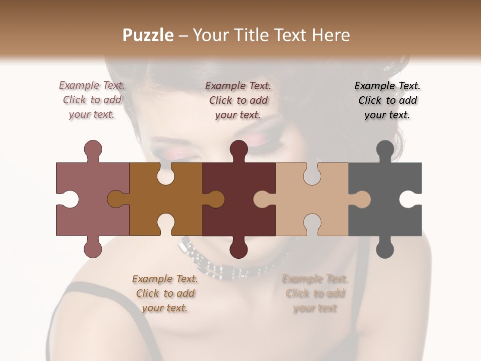 Woman Elegance Hair PowerPoint Template