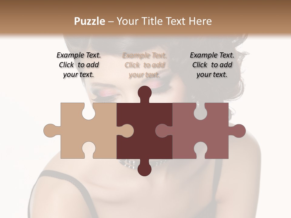 Woman Elegance Hair PowerPoint Template