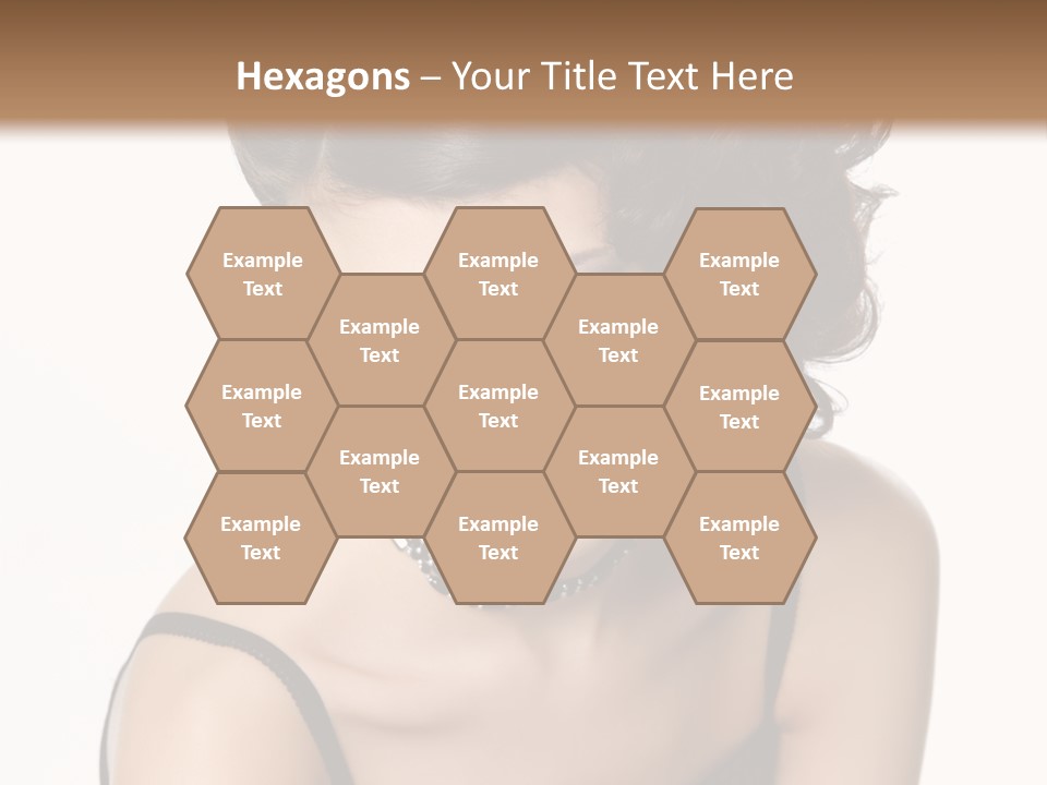 Woman Elegance Hair PowerPoint Template