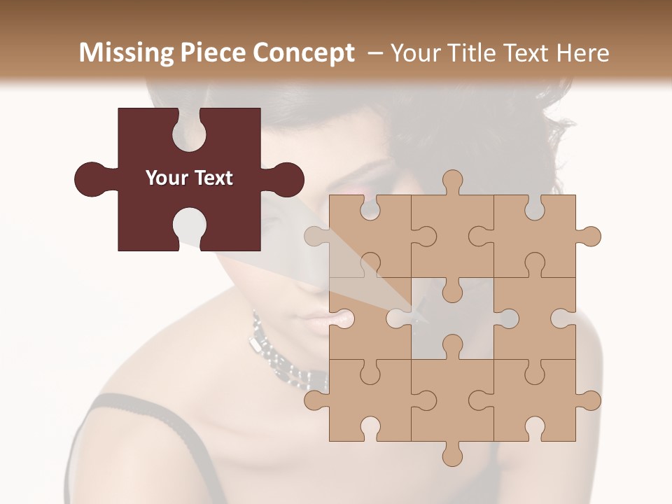 Woman Elegance Hair PowerPoint Template