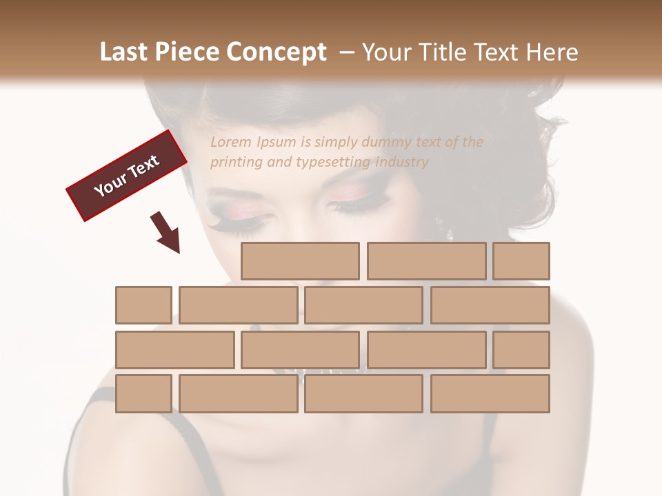 Woman Elegance Hair PowerPoint Template