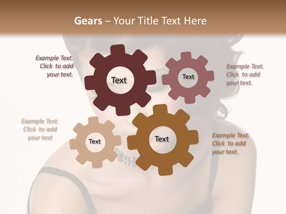 Woman Elegance Hair PowerPoint Template