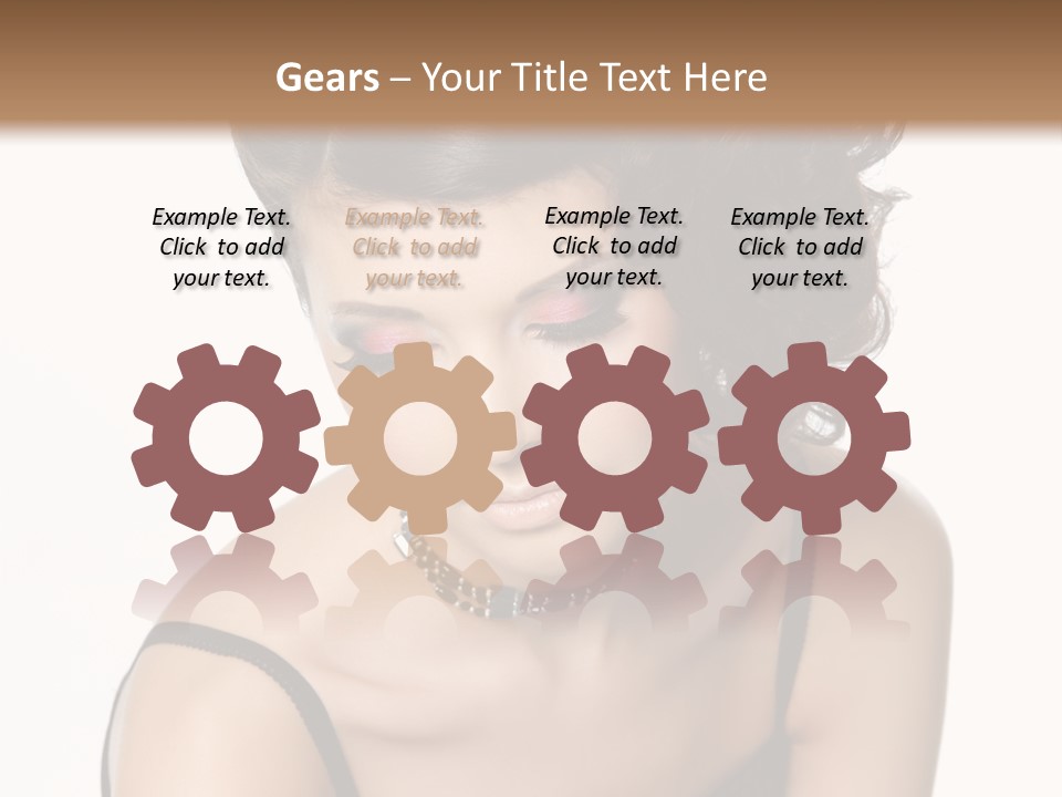 Woman Elegance Hair PowerPoint Template