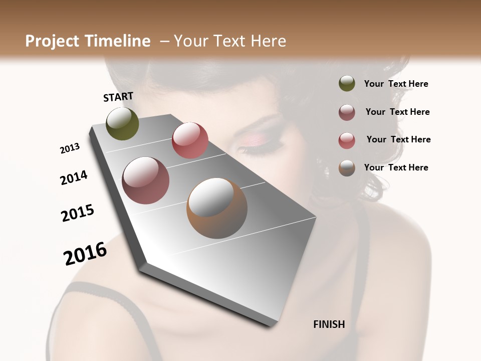 Woman Elegance Hair PowerPoint Template