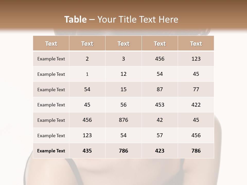 Woman Elegance Hair PowerPoint Template