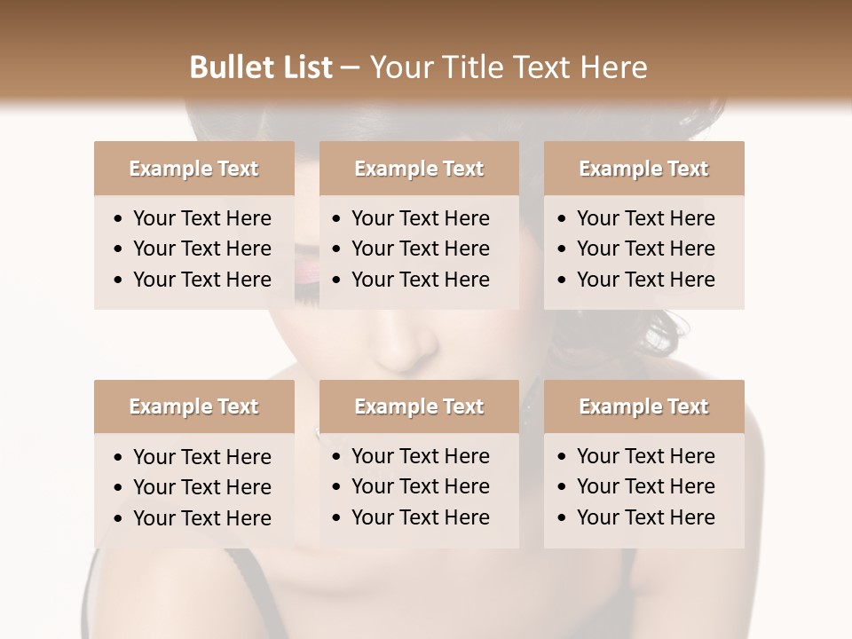 Woman Elegance Hair PowerPoint Template