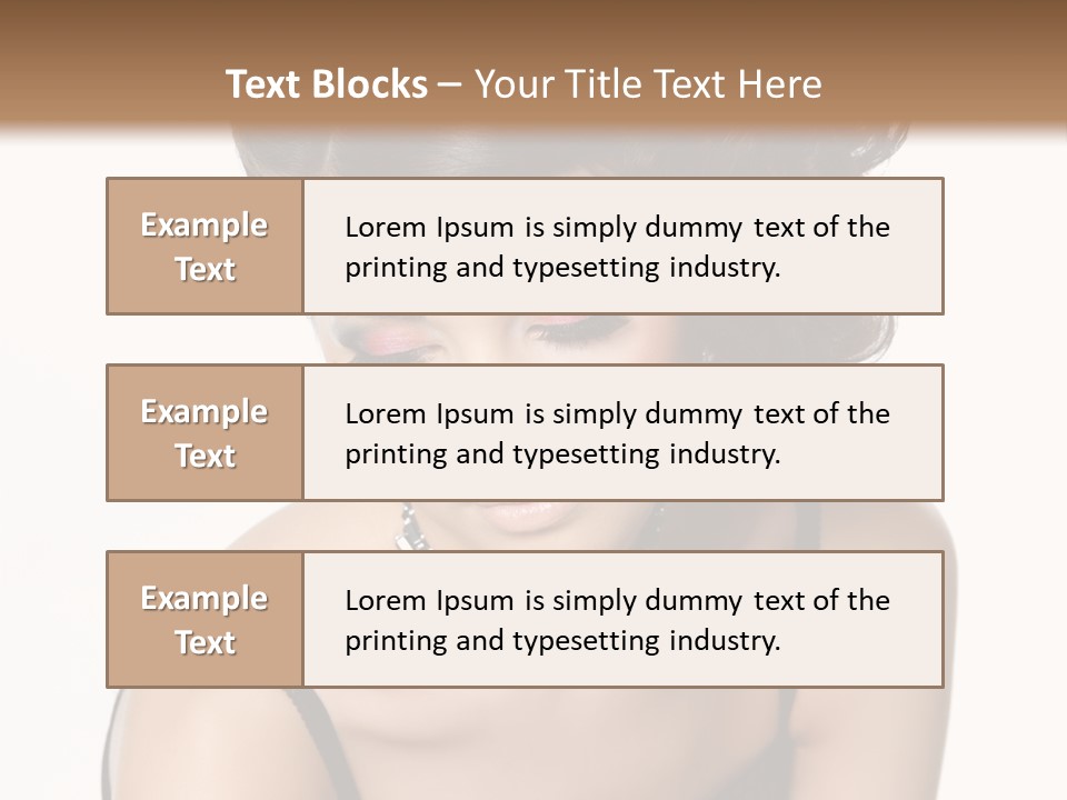 Woman Elegance Hair PowerPoint Template