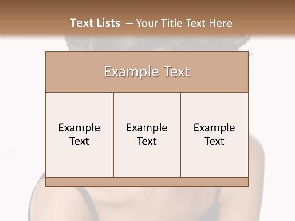 Woman Elegance Hair PowerPoint Template