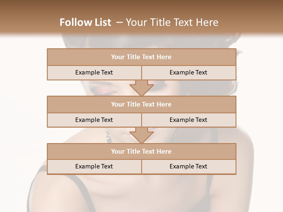 Woman Elegance Hair PowerPoint Template