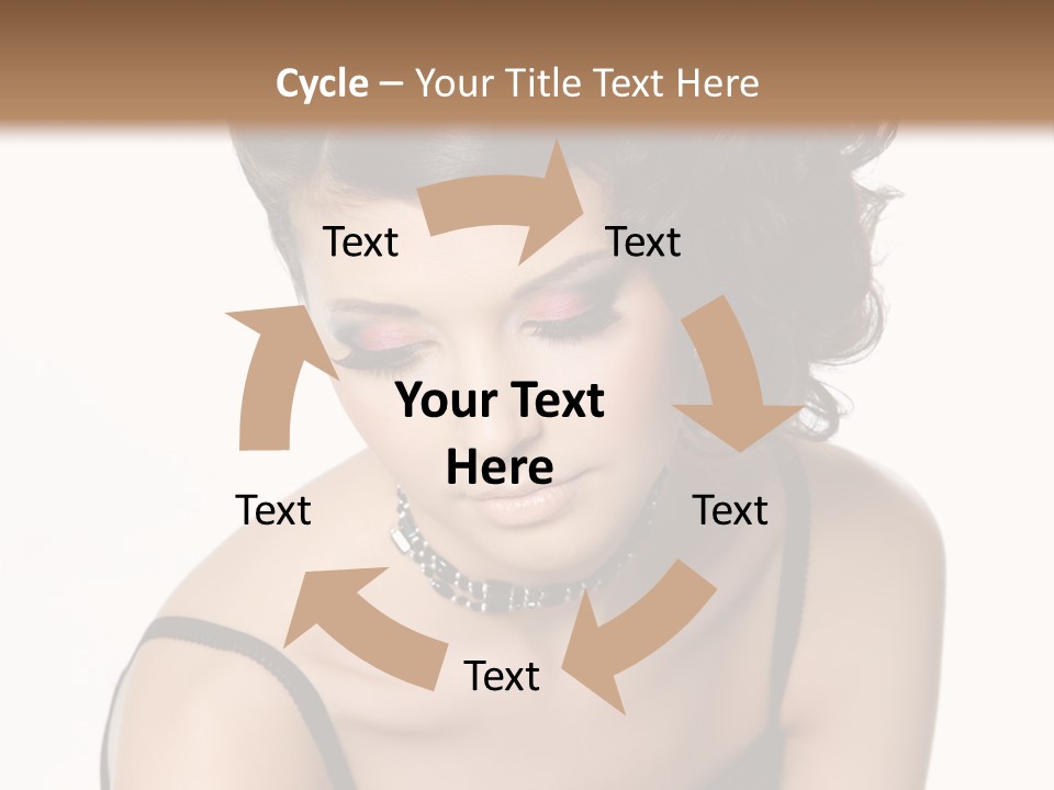 Woman Elegance Hair PowerPoint Template