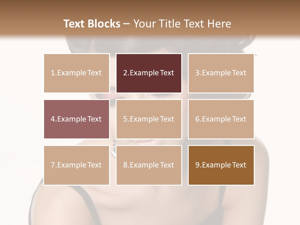 Woman Elegance Hair PowerPoint Template