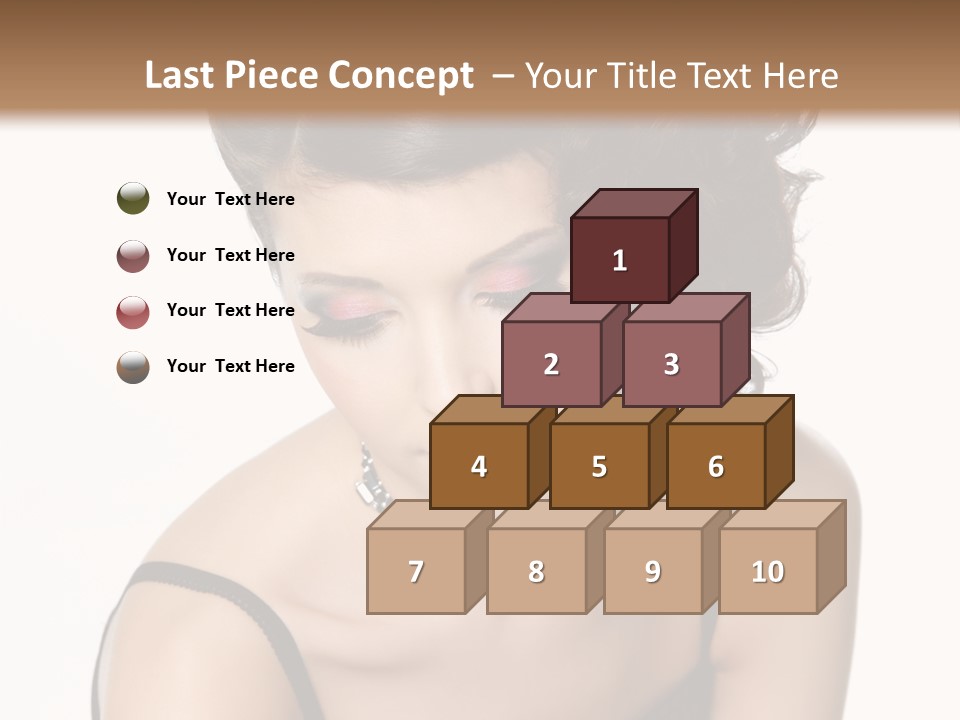 Woman Elegance Hair PowerPoint Template