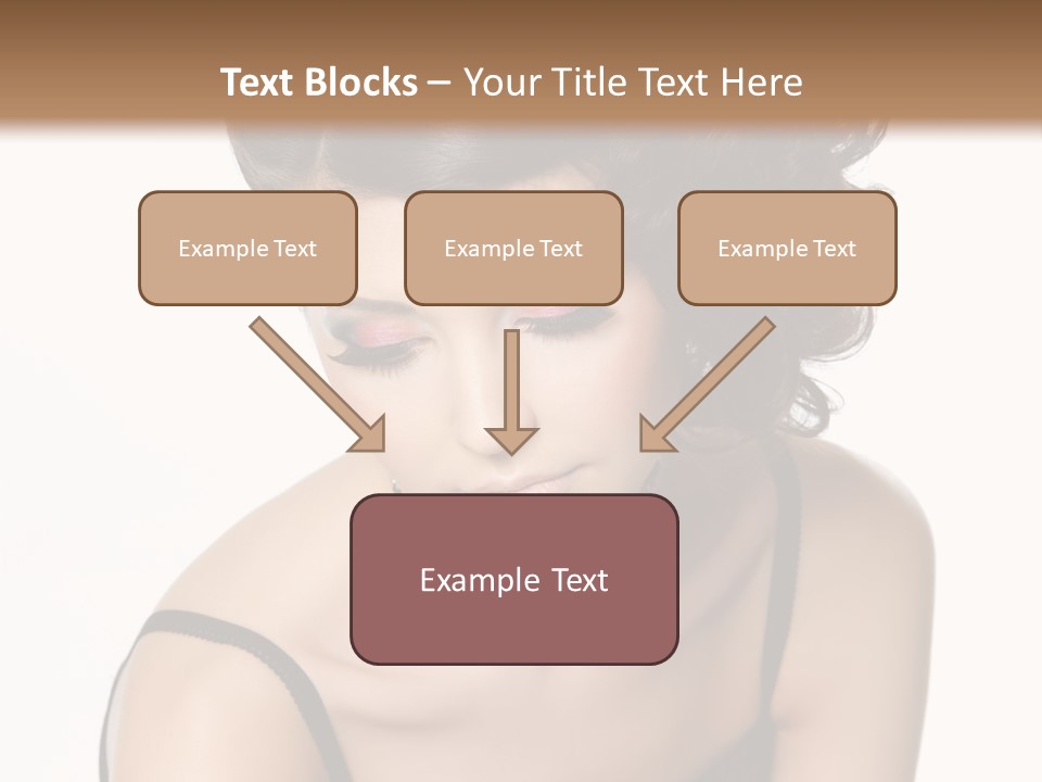 Woman Elegance Hair PowerPoint Template