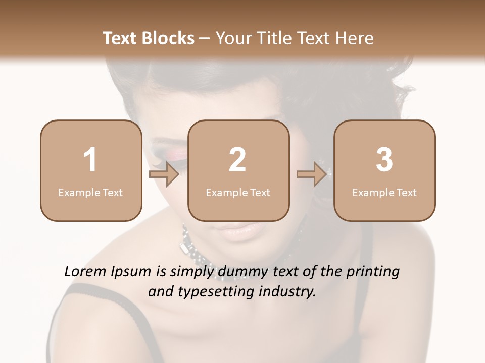 Woman Elegance Hair PowerPoint Template