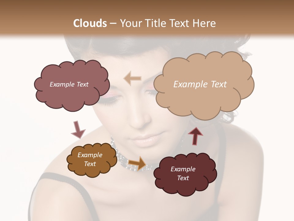 Woman Elegance Hair PowerPoint Template