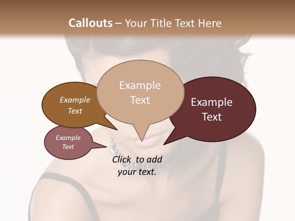 Woman Elegance Hair PowerPoint Template