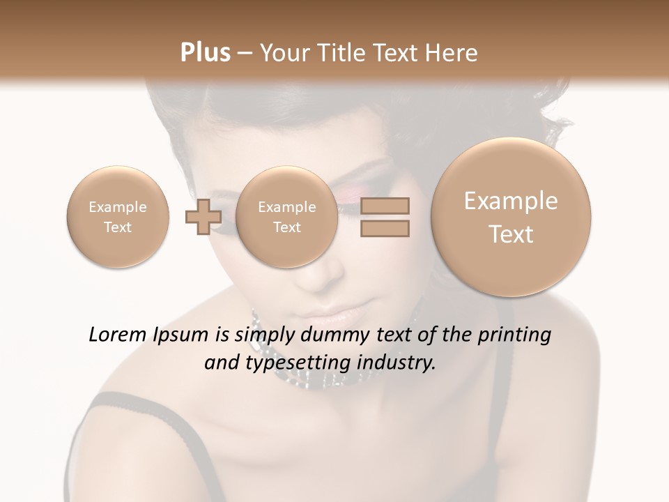 Woman Elegance Hair PowerPoint Template