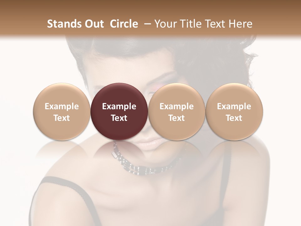 Woman Elegance Hair PowerPoint Template