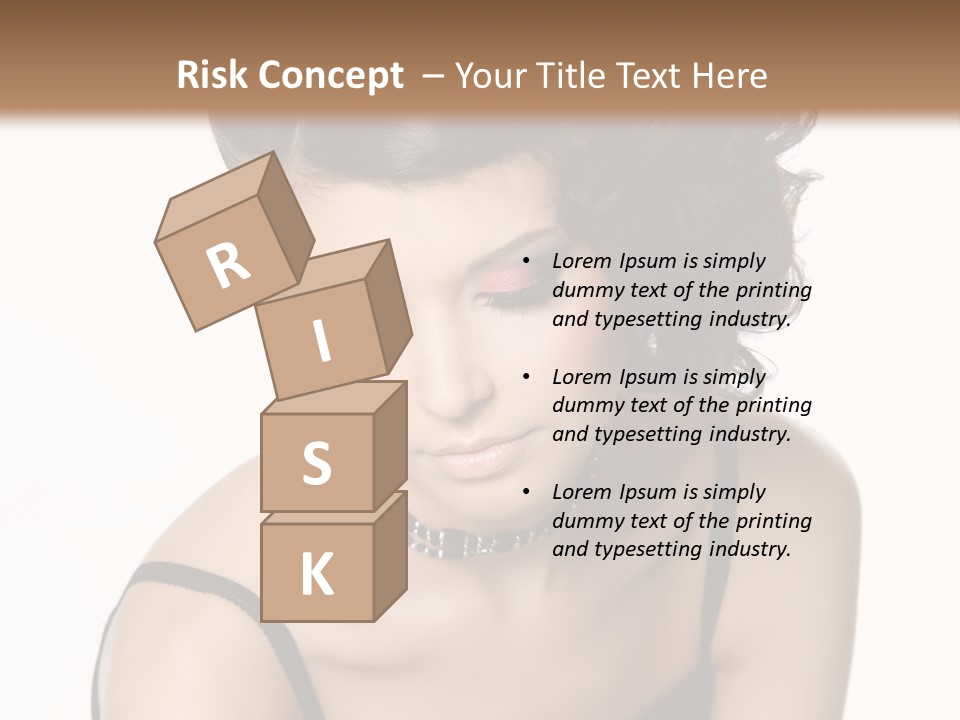 Woman Elegance Hair PowerPoint Template