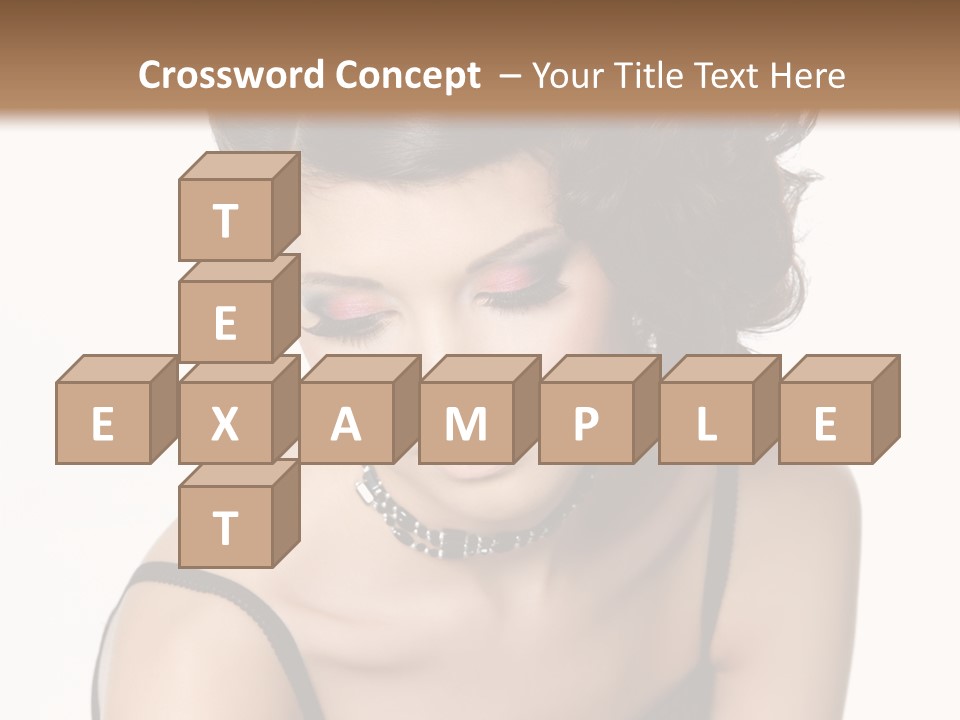 Woman Elegance Hair PowerPoint Template