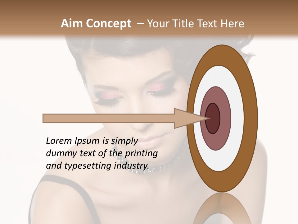 Woman Elegance Hair PowerPoint Template