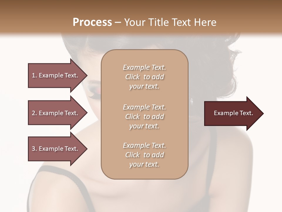 Woman Elegance Hair PowerPoint Template